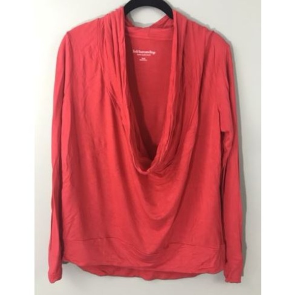 Soft Surroundings Tops - Soft Surroundings Top Size Small Red Cowl Neck